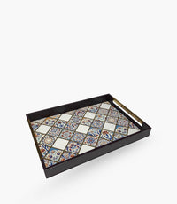 Andalusia Tray Purple 48*33.5*5 cm - Roomours UAE