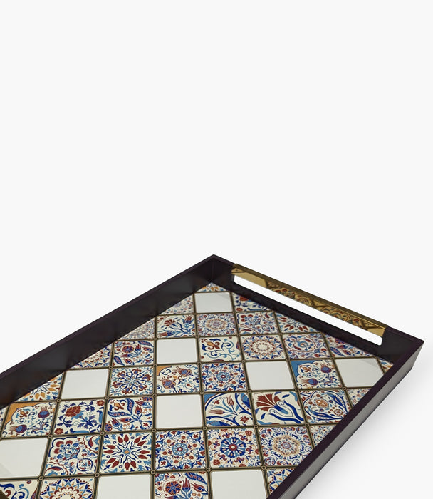 Andalusia Purple Tray 48*33.5*5 Cm