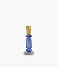 Taper Candle Holder Blue Small 8*8*20cm