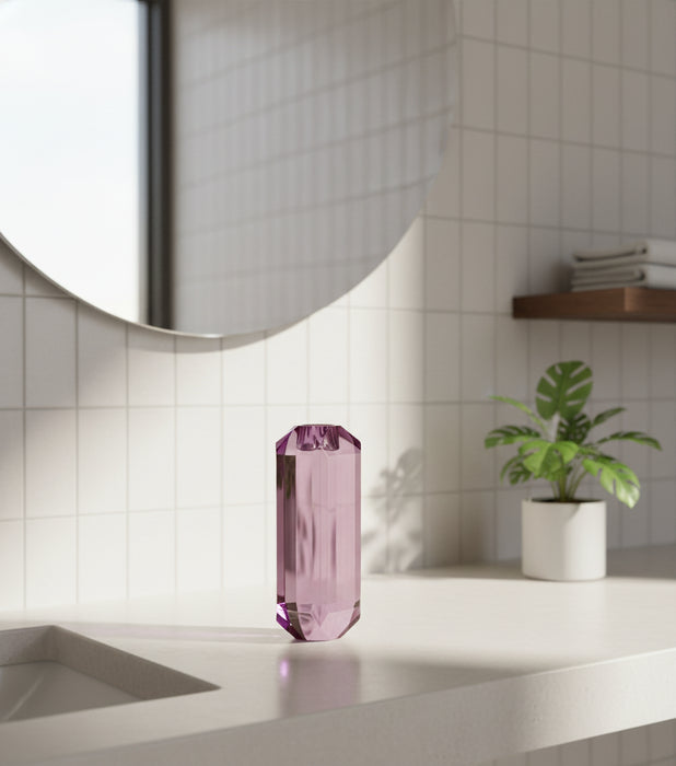 Taper Candle Holder Purple 6*6*17cm