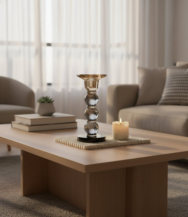 Taper Candle Holder Medium Gray10*10*22cm