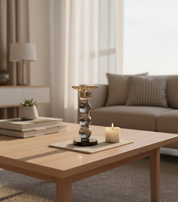 Taper Candle Holder Medium Gray10*10*22cm