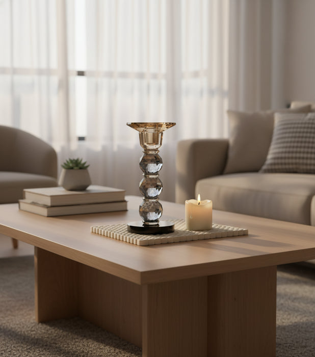 Taper Candle Holder Medium Gray10*10*22cm