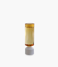 Tealight Holder Amber Big 6*6*20cm