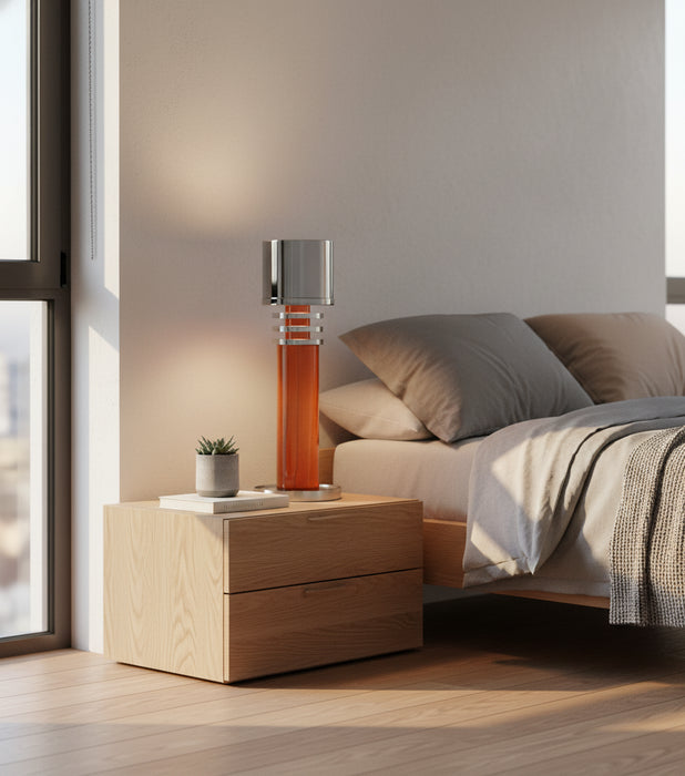 Candle Holder Orange Medium 12*12*36.3cm