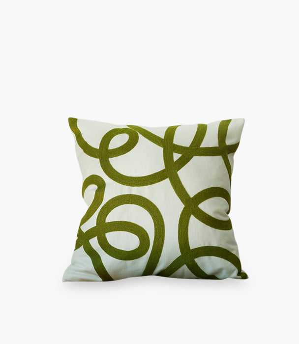 Lines Green Cushion 45*45cm