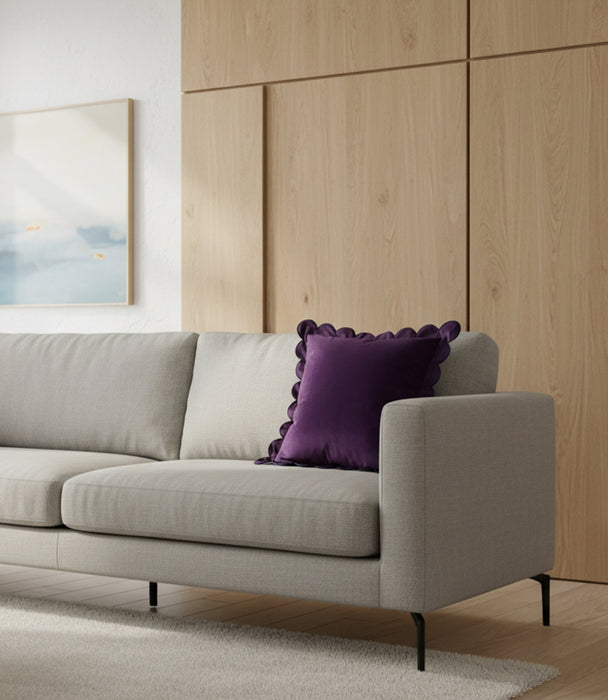 Wavy Edge Purple Cushion 45*45cm