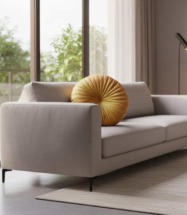 Round Mustard Cushion 38*38*10cm
