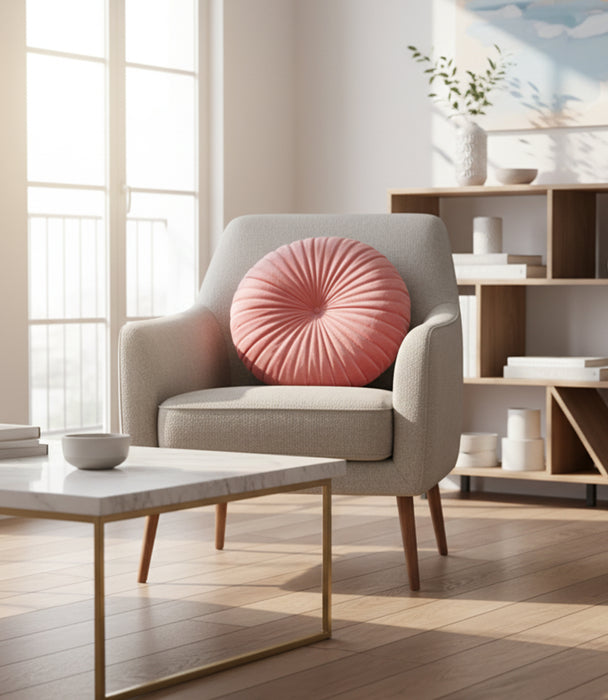Round Pink Cushion 38*38*10cm