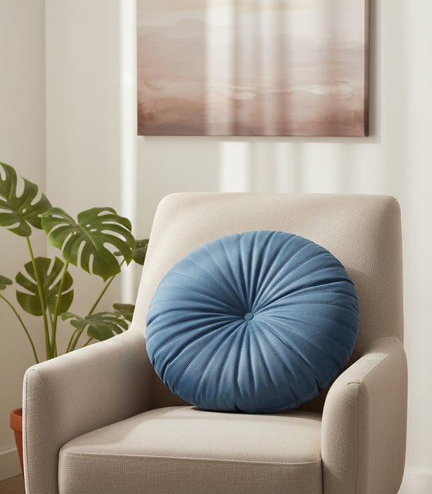 Round Cushion Blue 38*38*10cm