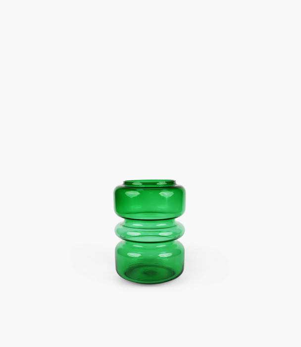 Contour Green Glass Vase 18*18*25cm