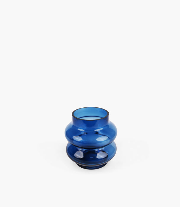 Contour Blue Glass Vase 26*26*27cm