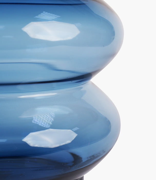 Contour Blue Glass Vase 26*26*27cm
