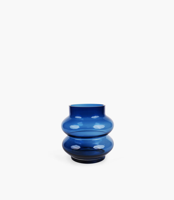 Contour Blue Glass Vase 20*20*20.5cm