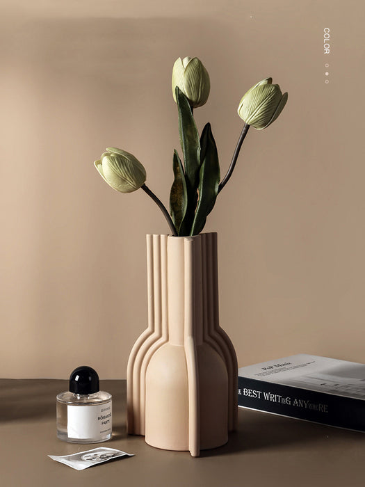 Martine Ear Medium Vase - Beige