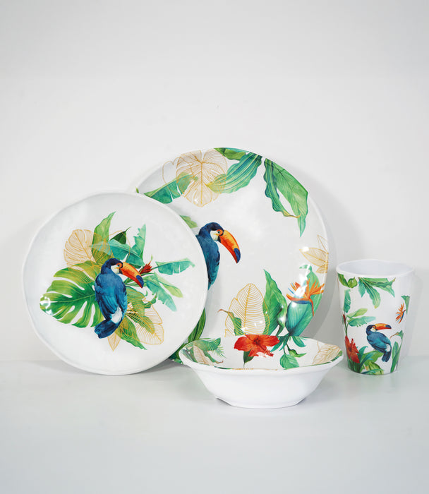 Toucan 18 cm Bowl Melamine Red Color 1pc