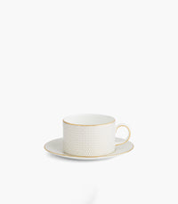 Gio Gold Teacup and Saucer 2P Set