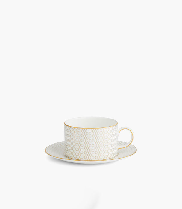 Gio Gold Teacup and Saucer 2P Set
