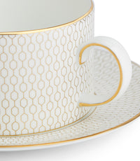 Gio Gold Teacup and Saucer 2P Set