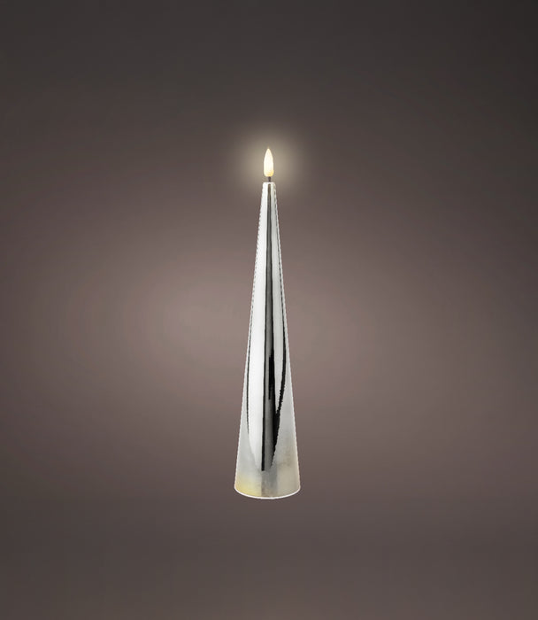 Led Wick Candle Plastic Cone w/Flat Top Steady Ø54, 27.5cm