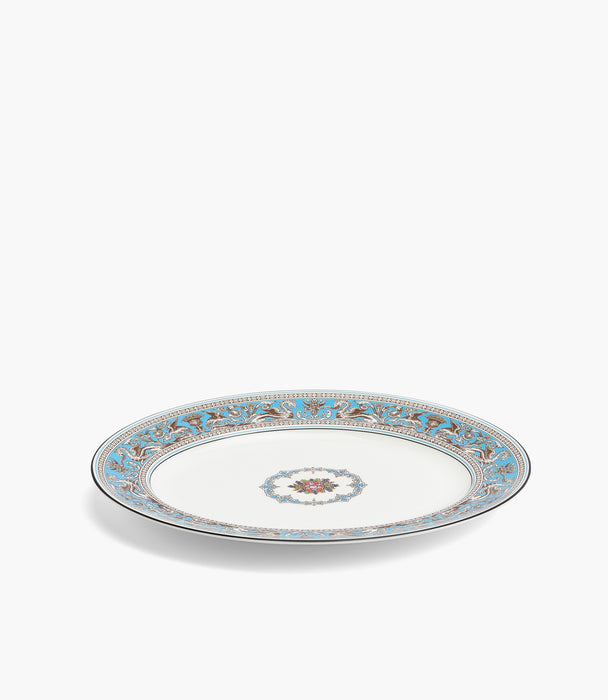 Florentine Turquoise Oval Platter 35cm