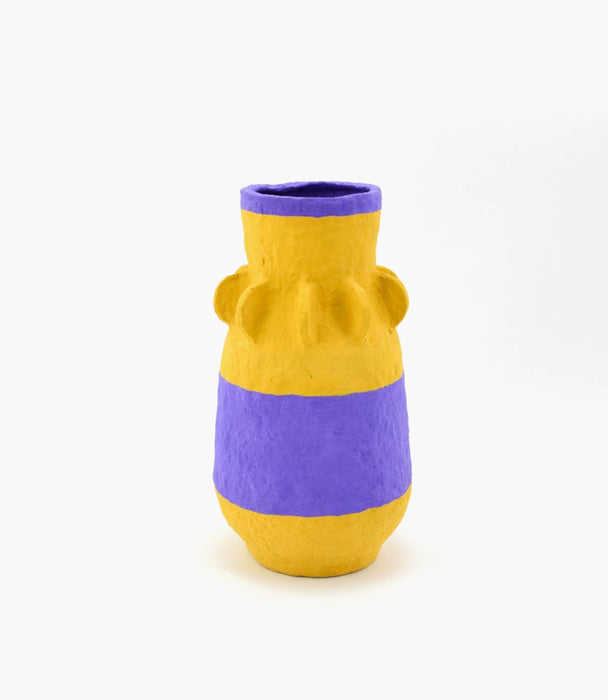 Cotton Mache Vase 
13 x 25cm - Roomours UAE