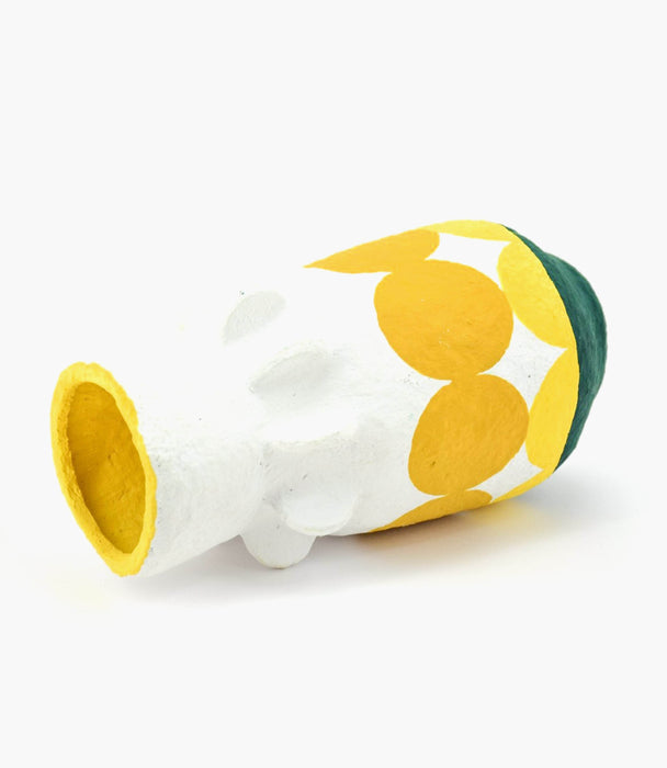 Cotton Mache Vase 
13 x 25cm - Roomours UAE