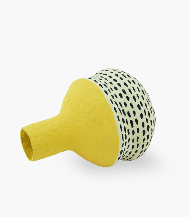 Cotton Mache Vase 
14 x 14 x 17cm