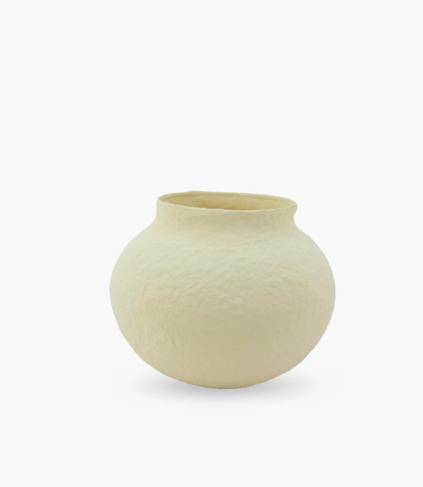 Cotton Mache Vase 
29 x 23cm - Roomours UAE