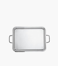 Elite Tray Oblong With Handles S/Steel 40x26cm - Roomours UAE
