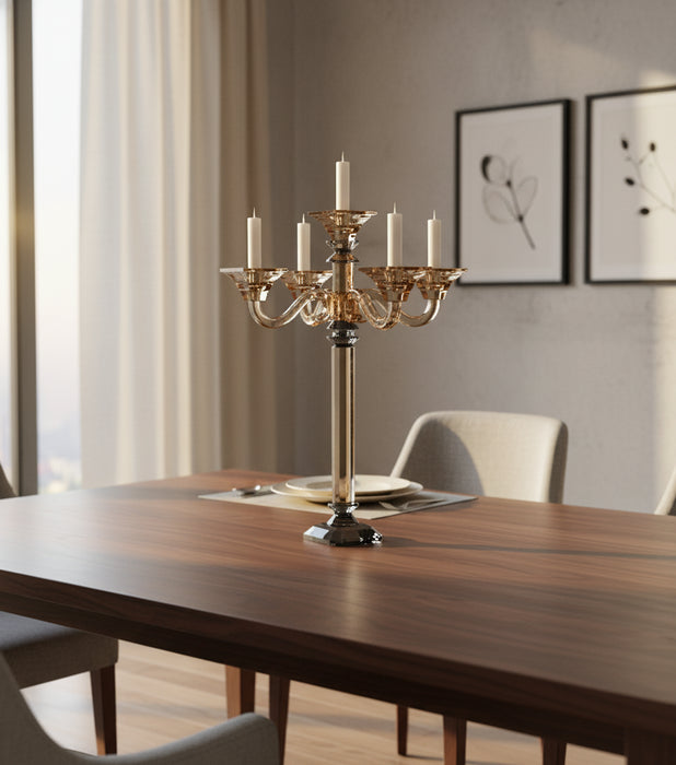 Candle Holder Gold 5 Arms 44*44*59.8cm