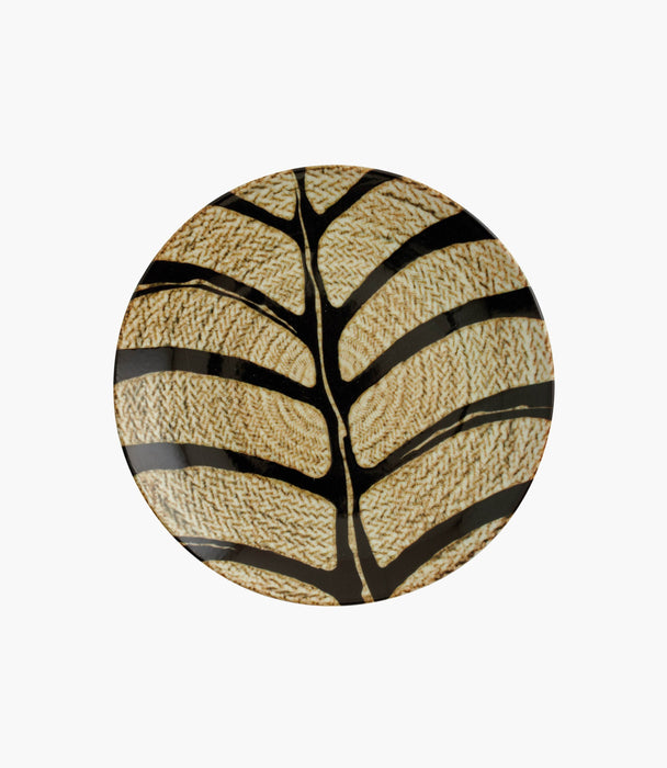 Tribal Mood Decor B Flat Plate Porcelain Beige 20cm - Roomours UAE