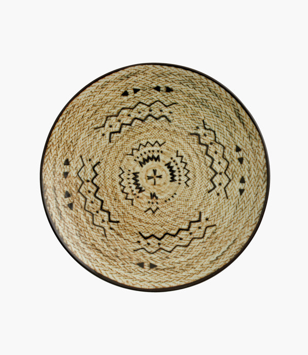 Tribal Mood Decor D Flat Plate Porcelain Beige 20cm