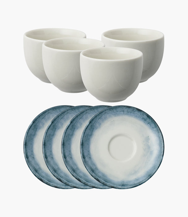 Shade Sea Set 4 Coffee Cups And Saucers Porcelain
