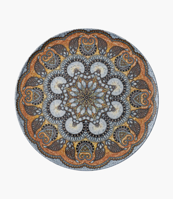 Mandala B Plate Flat Porcelain 32cm