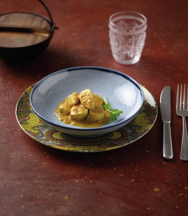 Mandala D Plate Flat Porcelain 27.5cm - Roomours UAE