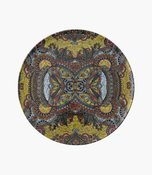 Mandala D Plate Flat Porcelain 32cm