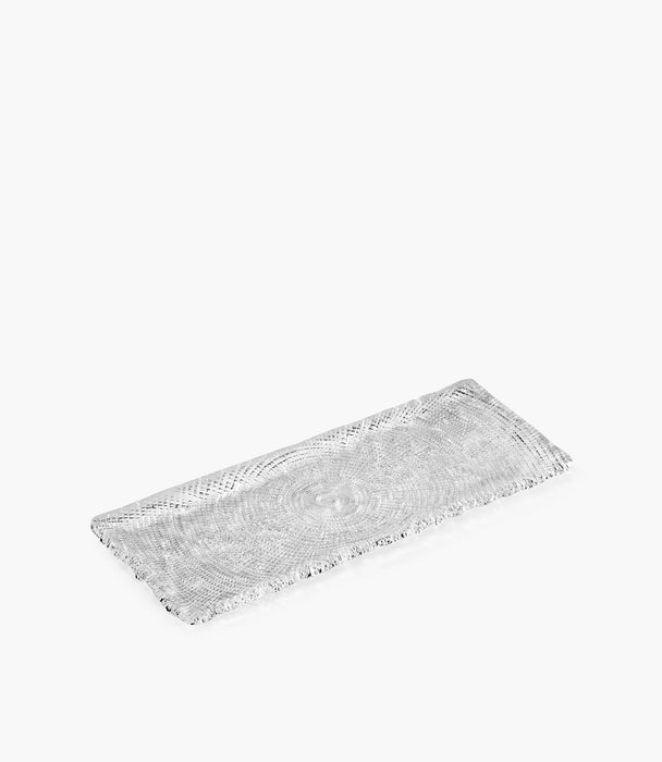 Diamante' Clear Rectangular Tray 31x12.5 cm
