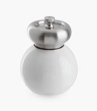 Pepper Mill S/Steel Acrylic White Gloss 10cm