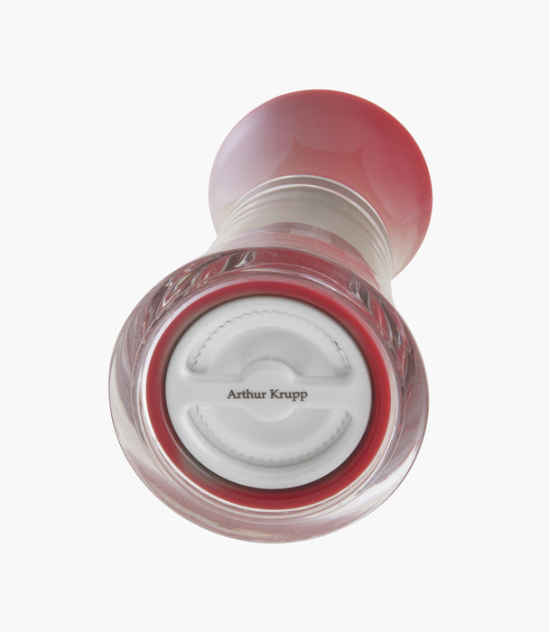 Chili Grinder Acrylic Clear & Red 13cm