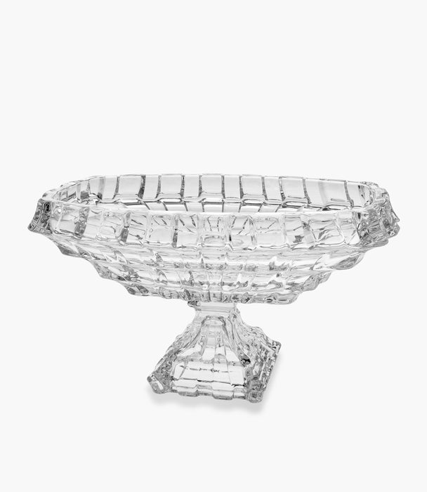 Cascade Crystal Footed Oval Bowl 39cm