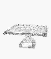 Cascade Crystal Footed Plate 30.5cm