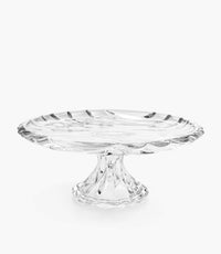 Bamboo Crystal Footed Plate 33cm