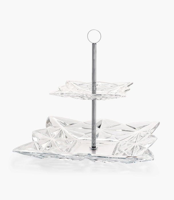 Pyramid Crystal Two-Tier Plate 30.5cm
