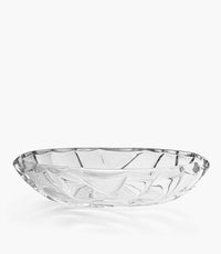 Bamboo Crystal Oval Bowl 38.5cm