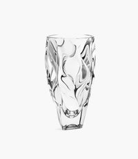Bamboo Crystal Round Vase 30cm