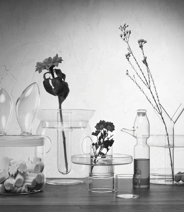 Peony 2 Tiered Stand Borosilicate glass 23 cm