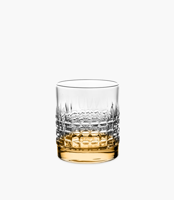 Shake & Stir No.5 Clear/Amber Luster Tumbler 380ml Set of 4