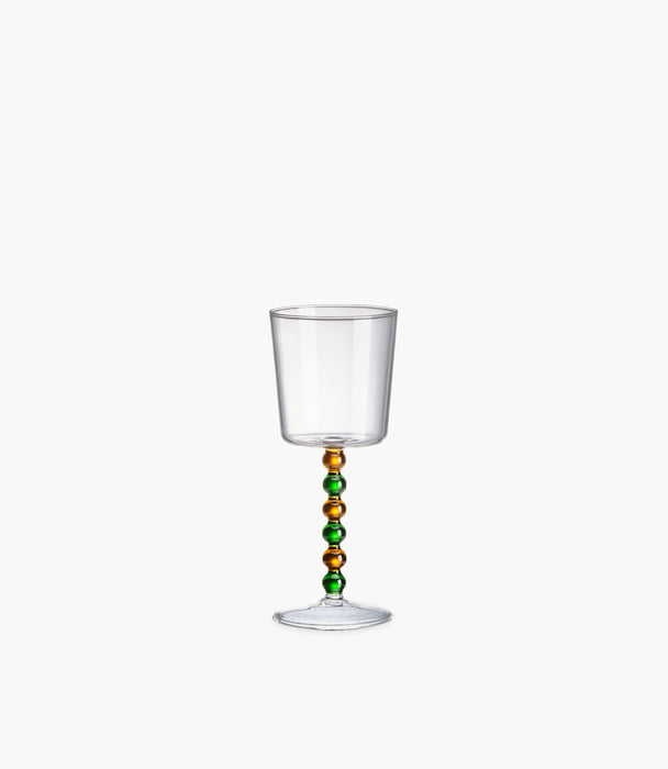 Collier Amber & Green Tall Borosilicate Stem Glasses S/2