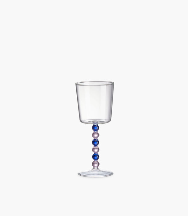 Collier Pink & Blue Tall Borosilicate Stem Glasses S/2